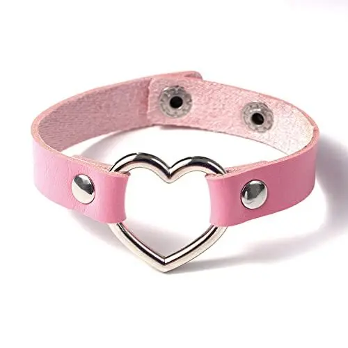 Produktbild: Eigso Hollow Out Heart Gothic Armband für Frauen und Männer Cool Punk Soft Leder Armband Erschwinglich