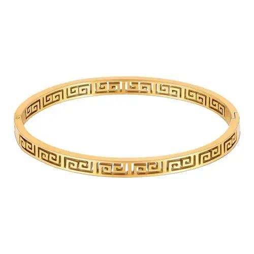 Produktbild: Eigso Unisex Mode Gold Armreif Armband für Männer Frauen Hohle Manschette Armband für Mann Frau