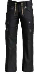 Produktbild: Eiko Highlander Zunfthose Serie 86ST Cordhose mit Deutschleder-Knietaschen Schwarz 52
