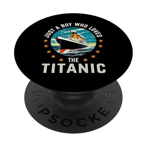 Produktbild: Ein Junge, der die RMS Titanic Boys liebt PopSockets Klebender PopGrip