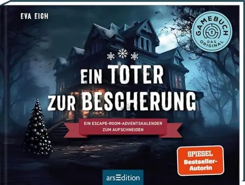 Produktbild: Ein Toter zur Bescherung: Ein Escape-Room-Adventskalender zum Aufschneiden | Das Original: Der neue Escape-Room-Adventskalender für Erwachsene von Eva Eich