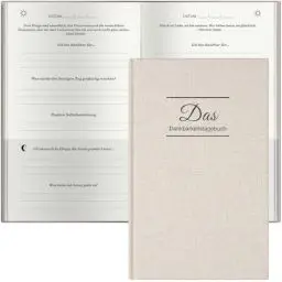Produktbild: Ein paar Minuten Tagebuch, Tagebuch für Erwachsene, Dankbarkeitstagebuch, Tägliches Journal mit Prompts für Affirmation, Glück, Positivität, Wellness, Undatiert Journal für Frauen & Männer, Cremeweiß