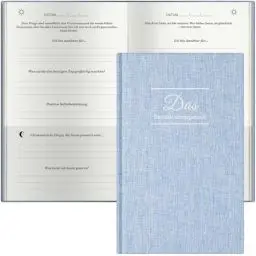 Produktbild: Ein paar Minuten Tagebuch, Tagebuch für Erwachsene, Dankbarkeitstagebuch, Tägliches Journal mit Prompts für Selbstliebe, Glück, Achtsamkeit, Wellness, Undatiert Journal für Frauen & Männer, Blue