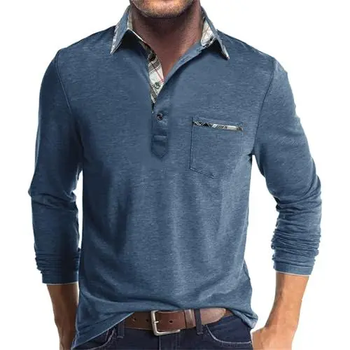 Produktbild: Einfarbig Taschenloses Langarm T-Shirt Tops Mens Für Erwachsene Universelles Herren-Langarm T-Shirt Tops Mens Atmungsaktives Kapuzenshirt Für Herren Geeignet Für Unterwegs