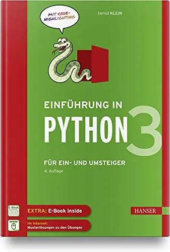 Produktbild: Einführung in Python 3: Für Ein- und Umsteiger