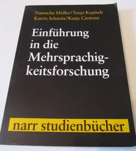 Produktbild: Einführung in die Mehrsprachigkeitsforschung: Deutsch, Französisch, Italienisch (narr studienbücher)