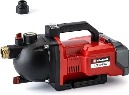 Produktbild: Einhell Akku-Gartenpumpe AQUINNA 36/30 Power X-Change (2 x 18V, 2-Stufen ECO-Schalter, Wassereinfüll- und Ablassschraube, Thermoschutz, Tragegriff, ohne Akkus und Ladegerät)