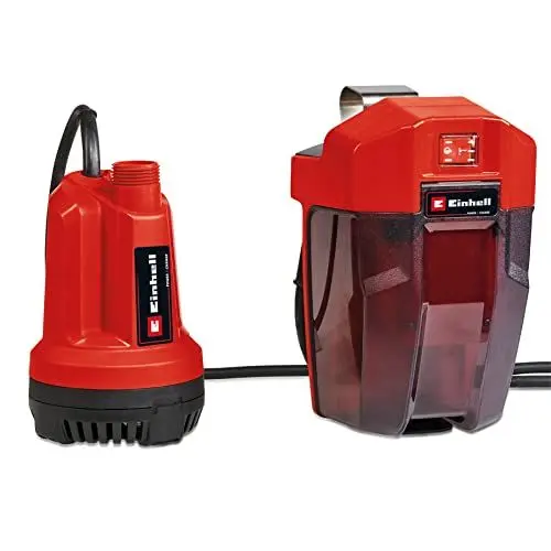 Produktbild: Einhell Akku-Klarwasserpumpe GE-SP 18 Li-Solo Power X-Change (Lithium-Ionen, 18 V, max. Förderhöhe 8 m, max. 5.000 l/Std., 5 m Verbindungskabel, ohne Akku und Ladegerät)