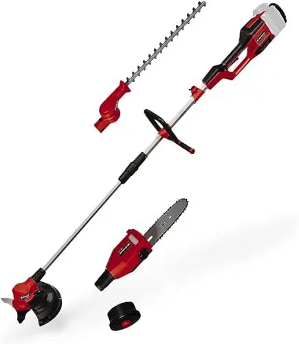 Produktbild: Einhell Akku-Multifunktionswerkzeug GE-LM 36/4in1 Li-Solo Power X-Change (Lithium-Ionen, 4 in 1 - Heckenschere, Kettensäge, Trimmer, Motorsense, ohne Akku und Ladegerät)