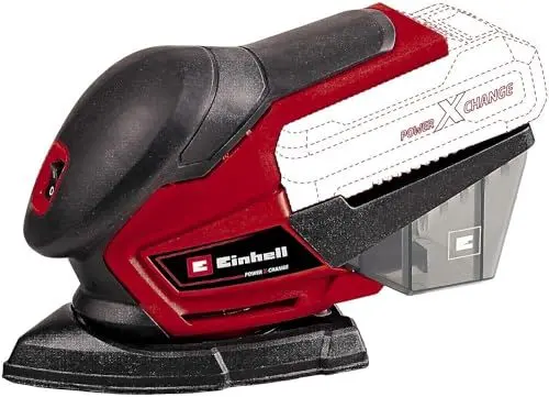 Produktbild: Einhell Akku-Multischleifer TE-OS 18/150 Li-Solo Power X-Change (18 V, Li-Ion, 24 000 min-1, 1.6 mm Schwingkreis, Staubfangbox, Staubabsaugadapter, ohne Akku und Ladegerät)