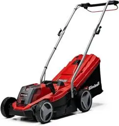 Produktbild: Einhell Akku-Rasenmäher GE-CM 18/33 Li Kit Power X-Change (18 V, 33 cm Schnittbreite, bis 200 m², Brushless, 30L Fangkorb, 25-65 mm Schnitthöhe, inkl. 4,0 Ah Akku + Ladegerät)