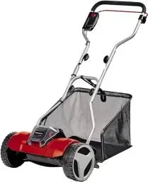 Produktbild: Einhell Akku-Rasenmäher GE-HM 18/38 Li - Solo Power X-Change (Li-ion, 18V, kugelgelagerte Mähspindel mit 5 präzisionsgeschliffenen Stahlmessern, ohne Akku und Ladegerät)