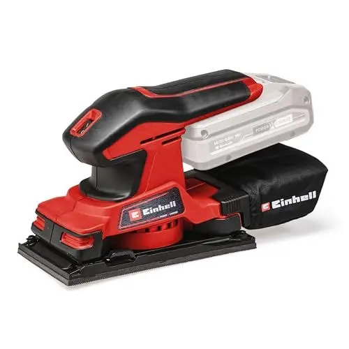 Produktbild: Einhell Akku-Schwingschleifer TC-OS 18/187 Li Solo Power X-Change (Lithium-Ionen, Micro-Klett, Griffflächen mit Softgrip, inkl. 1x Schleifpapier, ohne Akku und Ladegerät)