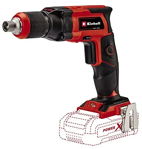 Produktbild: Einhell Akku-Trockenbauschrauber TE-DY 18 Li-Solo Power X-Change (Lithium-Ionen, 18 V, 4000 min-1, Tiefenanschlag, Dauerbetrieb, ohne Akku und Ladegerät, inkl. Koffer)