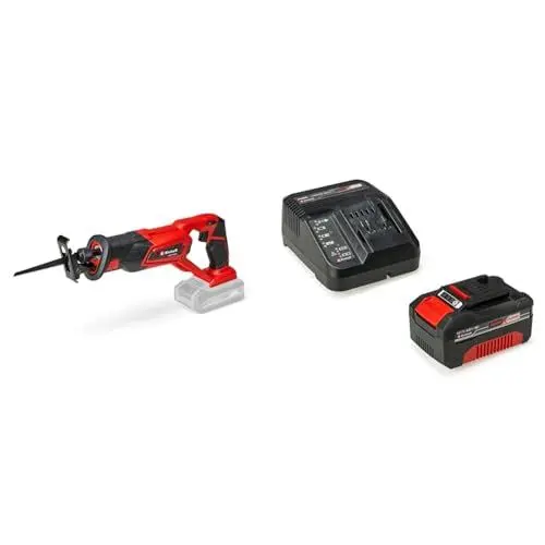 Produktbild: Einhell Akku-Universalsäge TE-AP 18/22 Li Power X-Change (18 V, Li-Ion, 2600 min-1 max. Hubzahl, 100 mm max. Schnitttiefe, inkl. 4,0 Ah Akku und Ladegerät)