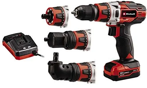 Produktbild: Einhell Akkuschrauber TE-CD 12/1 3X-Li (Li-Ion, 12 V, 30 Nm, 2 Gänge, abnehmbares 10 mm-Bohrfutter, inkl. Ladegerät und 1x 2,0 Ah-Akku)