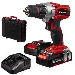 Produktbild: Einhell Akkuschrauber TE-CD 18/2 Li Power X-Change (Li-Ion, 18 V, 2 Gang, 44 Nm, LED-Licht, Koffer, inkl. 2 x 1,5 Ah Akku und Ladegerät)