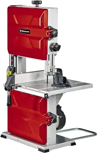 Produktbild: Einhell Bandsäge TC-SB 245 L (400W, max. Sägebandgeschwindigkeit 726m/min, 245 mm Durchlassbreite, max. Schnitthöhe 101 mm, neigbarer Sägetisch, Parallel- und Winkelanschlag, Absauganschluss)