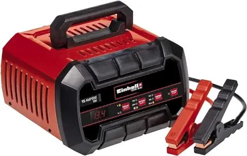 Produktbild: Einhell Batterie-Ladegerät CE-BC 15 M (für Gel-, AGM-, wartungsfreie/-arme Blei-Säure-Batterien, 12V, mehrstufiger Ladezyklus, mikroprozessorgesteuert und -überwacht)