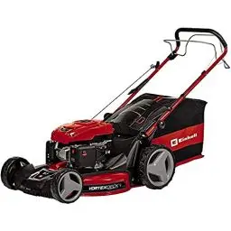 Produktbild: Einhell Benzin-Rasenmäher GC-PM 56/2 S HW (für 2.200 m², Frontbumper, OHV-Motor mit GT-Markengetriebe, Einhell Quick-Start-System, Vortex Technology Deck mit 5-in-1-Funktion)