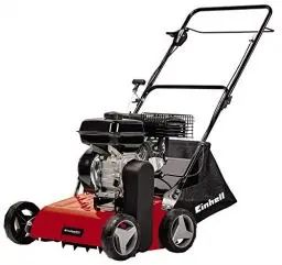 Produktbild: Einhell Benzin-Vertikutierer GC-SC 4240 P (bis 1.200 m², 4.2 kW, 4-Takt-Motor, kugelgelagerte Messerwalze mit 18 Stahlmessern, 8-stufige zentrale Arbeitstiefeneinstellung)