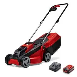 Produktbild: Einhell City Akku-Rasenmäher GE-CM 18/30 Li Kit Power X-Change (18 V, 30 cm Schnittbreite, bis 150 m², Brushless, 25L Fangkorb, 30-70 mm Schnitthöhe, inkl. 3,0 Ah Akku + Ladegerät)