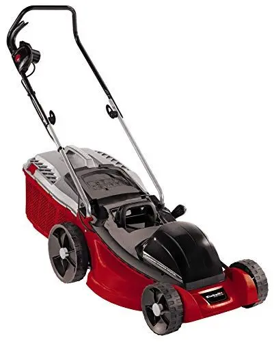Produktbild: Einhell Elektro-Rasenmäher GC-EM 1743 HW (1700 W, 43 cm Schnittbreite, 6-fache Schnitthöhenverstellung 20-70 mm, 52 l Fangbox, Highweeler)