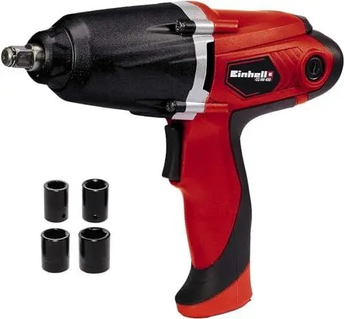 Produktbild: Einhell Elektro-Schlagschrauber CC-IW 450 (450 W, 300 Nm, Wippschalter Rechts-/Linkslauf, inkl. Stecknüsse 17, 19, 21 und 22 mm)