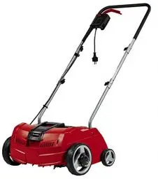 Produktbild: Einhell Elektro-Vertikutierer GC-ES 1231/1 (1.200 W, bis 300 m², 8 Doppelmesser, 3-stufige Arbeitstiefeneinstellung + Transportposition, klappbarer Führungsholm)