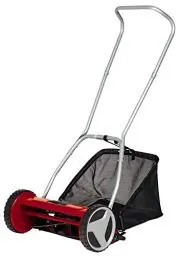 Produktbild: Einhell Hand-Rasenmäher GC-HM 400 (bis zu 250 m², 40 cm Schnittbreite, kugelgelagerte Mähspindel mit 5 Stahlmessern, 4-stufige Schnitthöheneinstellung 13-37 mm, 27 l-Fangkorb)