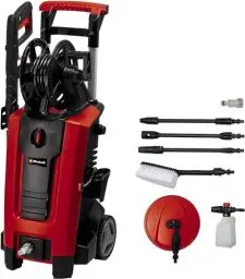 Produktbild: Einhell Hochdruckreiniger TE-HP 140 (1.900 Watt, max. 140 bar, modulares Quick-Couple-System, inkl. Hochdruckschlauch, Pistole, Lanze, div. Düsen, Bürste, Sprühmittelbehälter)