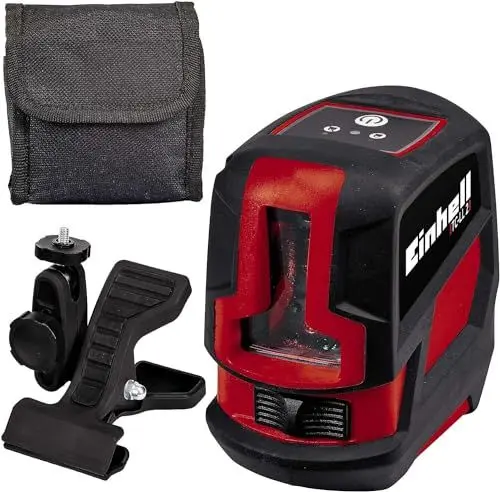 Produktbild: Einhell Kreuzlinienlaser TC-LL 2 (selbstnivellierend, horizontale/vertikale Linien, Laserkreuz, digitale Wasserwaage, inkl. Universalklemme)