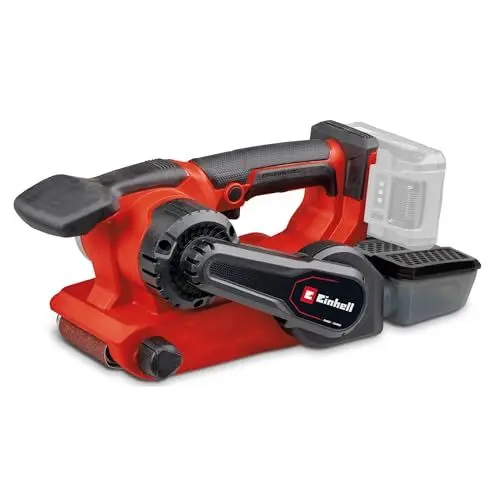 Produktbild: Einhell Professional Akku-Bandschleifer TP-BS 18/457 Li BL-Solo Power X-Change (18 V, Li-Ion, Brushless-Motor, inkl. 3x P80 Schleifband 457x75 mm, ohne Akku & Ladegerät), Rot