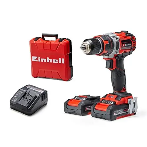 Produktbild: Einhell Professional Akku-Schlagbohrschrauber TP-CD 18/50 Li-i BL Kit Power X-Change (18 V, Brushless, 50 Nm, Schlagbohrfunktion, inkl. 2x 2,0 Ah Akkus + Ladegerät)