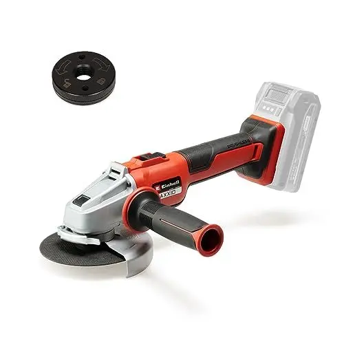 Produktbild: Einhell Professional Akku-Winkelschleifer AXXIO 18/125 Q Li-Solo Power X-Change (18 V, 700 W, 125 mm Scheiben-Ø, 33 mm Schnitttiefe, Brushless, Quick-Fix-Nut, ohne Trennscheibe, ohne Akku)