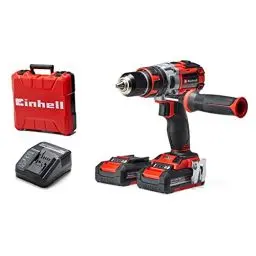 Produktbild: Einhell Professional Akkuschrauber TP-CD 18 Li-i BL Kit Power X-Change (18 V, Schlagfunktion, Brushless, 60 Nm, 2 Gang, LED Licht, Koffer, inkl. 2x 2,0 Ah Akku + Ladegerät)