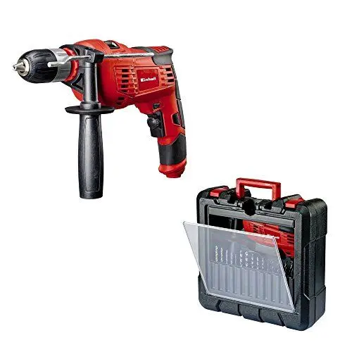 Produktbild: Einhell Schlagbohrmaschine TC-ID 1000 Kit (1010 W, 1 Gang, Bohrleistung Ø Holz 32 mm, Ø Metall 13 mm, Ø Beton 16 mm, 13 mm Schnellspannbohrfutter, inkl. Koffer)