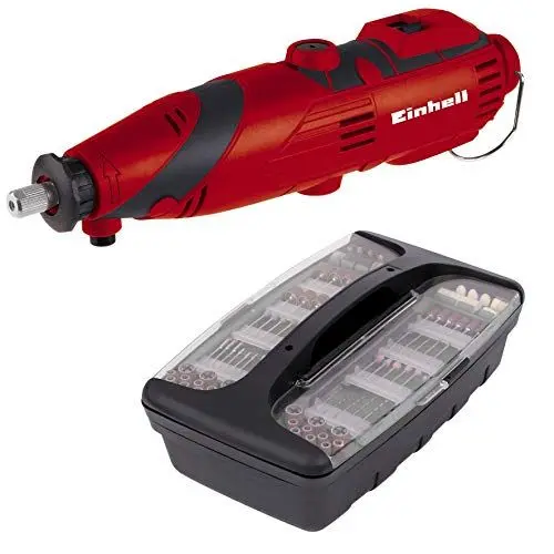 Produktbild: Einhell Schleif- und Gravurwerkzeug TC-MG 135 E (135W, 10000-32000 1/min Drehz., Teleskopstativ, flex. Welle, inkl. Zubehör und Aufbewahrungskoffer)