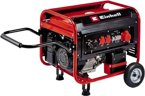 Produktbild: Einhell Stromerzeuger (Benzin) TC-PG 65/E5 (6500 W Maximalleistung, 6000 W max. Dauerleistung, 25 L Tank, 4-Takt-Motor, 2x 230 V, 1x 400 V, Ölmangelsicherung)
