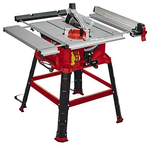 Produktbild: Einhell Tischkreissäge TC-TS 2225 U (2200 W, 80 mm Schnitthöhe, Ø 254 mm Sägeblatt, Tischverbreiterung, Winkelanschlag, Parallelanschlag, Schiebestock, Untergestell)