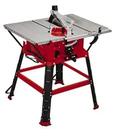 Produktbild: Einhell Tischkreissäge TC-TS 254 U (2.200 W, 80 mm Schnitthöhe, Ø 254 mm Sägeblatt, Winkelanschlag, Parallelanschlag, Auflagenvergrößerung, Staubabsauganschluss)