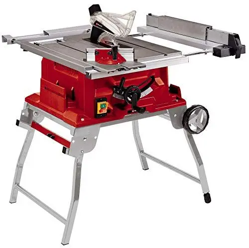 Produktbild: Einhell Tischkreissäge TE-CC 250 UF (2.000 W, 78 mm Schnitthöhe, Ø 250 mm Sägeblatt, Schiebeschlitten, Tischverbreiterung, Paralleanschlag, Winkelanschlag, Schiebestock)