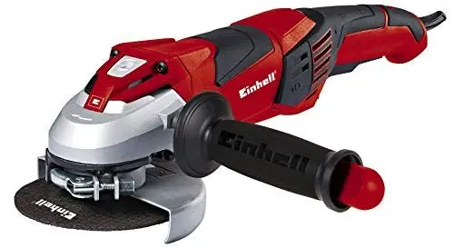 Produktbild: Einhell Winkelschleifer TE-AG 125 CE (1100 W, Scheibe Ø 125 mm, Konstantelektronik, Schutzhaube, Schlüssel im verstellbaren Zusatzhandgriff, ohne Trennscheibe)