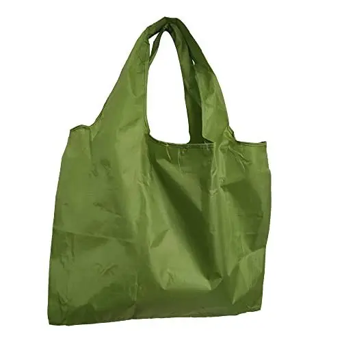 Produktbild: Einkaufstasche Faltbar 1Stücke Wiederverwendbare Einkaufstaschen,Tägliche Shopping Bag Umweltfreundliche Einkauf-tasche,Faltbare Tote Bag Einkaufstüten Tragbare Langlebig Waschmaschinenfest Grün