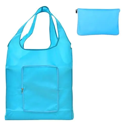 Produktbild: Einkaufstasche Faltbar 1Stücke Wiederverwendbare Einkaufstaschen,Tägliche Shopping Bag Umweltfreundliche Einkauf-tasche,Faltbare Tote Bag Einkaufstüten Tragbare Langlebig Waschmaschinenfest Blau