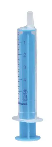 Produktbild: Einmalspritzen Einmalspritze Spritzen 5ml 100 Stück blauer Kolben Einwegspritzen Spritze steril