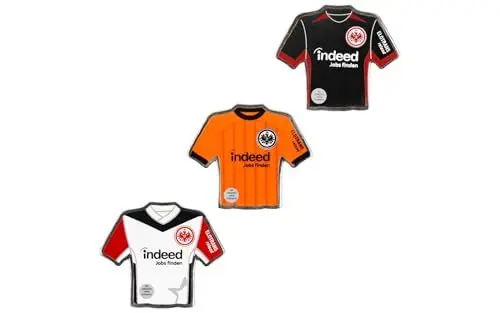 Produktbild: Eintracht Frankfurt Anstecker Pin Trikot Set 2024/25 3 verschiedene Pins in Trikotform