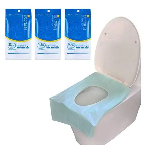 Produktbild: Einweg Toilettenauflage, AMTOL 30 Stück Toilettenauflage für Reisezubehör, Extra große wasserdichte Toilettenmattenbezüge für Frauen, Kinder, Töpfchentraining für Erwachsene (30 PCS)