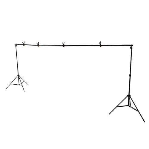 Produktbild: Fotostudio-Hintergrundunterstützungssystem, 2 X 3 M, Einziehbarer Hintergrundständer für Videografie