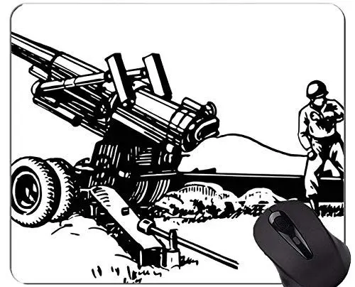 Produktbild: Einzigartige Mausunterlage Mousepad, Gewehr-Teeparty-Armee-Gummimausunterlage